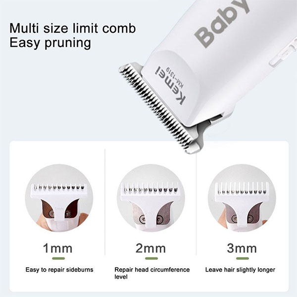 Baby Hair Trimmer / Clipper Baby Hair Machine Kemei 1319 - Gambar 3